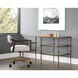 Bruna 52 X 24 inch Clear / Antique Brass Desk